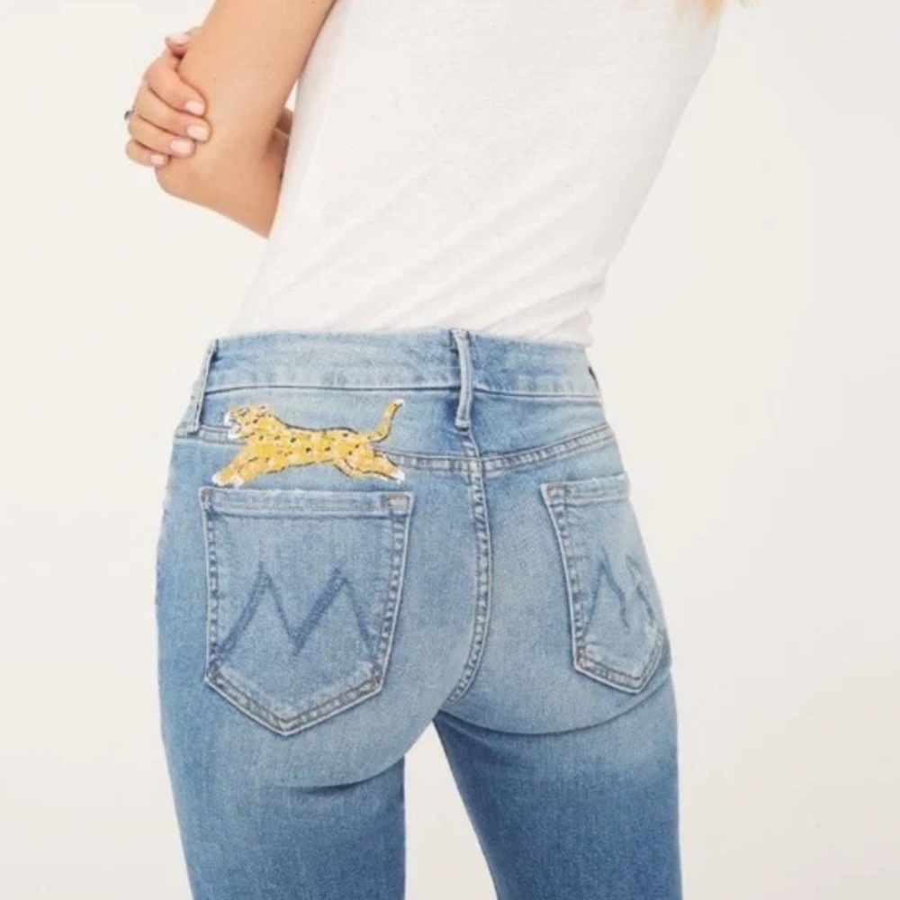 MOTHER Blue Skinny Jeans for Women - Picture 7 of 9